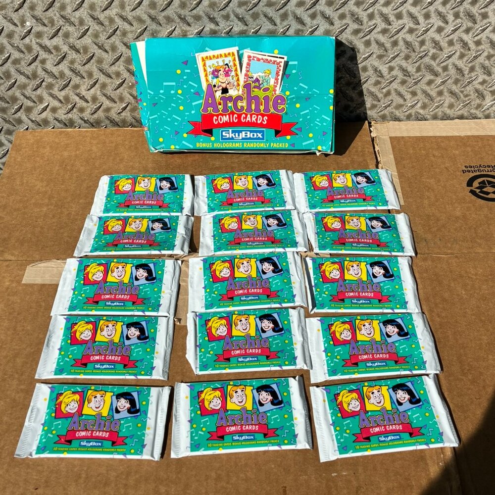 Archie Trading Cards x 15 Packs Archie Comic Publications 1992 Skybox